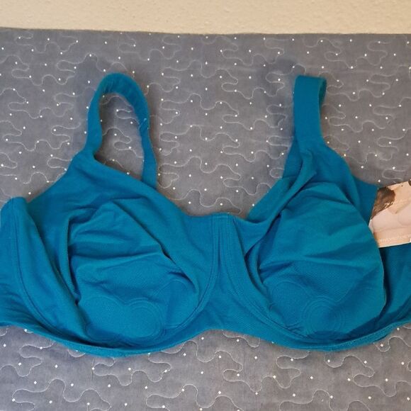 Comfort Choice The Petal Boost Blue Women's Intimate Bra size 52DD NWT - Picture 1 of 6
